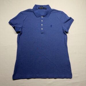 Polo Golf Ralph Lauren Blue Polo Shirt Medium Classic Fit Stretch